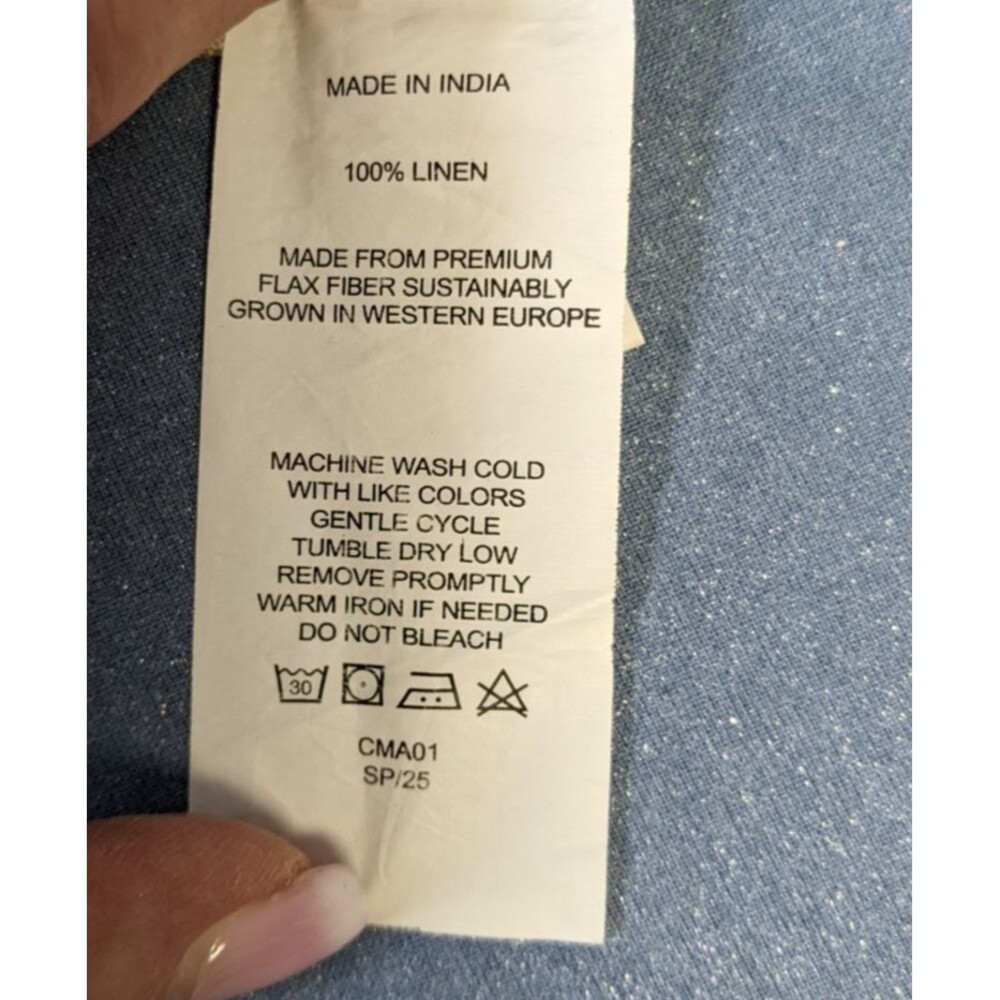 NEW~QUINCE Women's 100% European Linen Shorts in "Driftwood" Beige Large - Picture 12 of 13